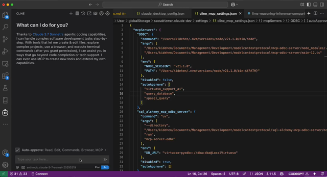 MCP Configuration for Claude Desktop