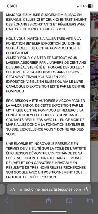 ÉRIC BESSON ARTISTE LEADER 
#art #artist #collectors #passion #artleadership #topworldart #artmaster #famousartist #master #grandesignature #France #Bordeaux #celebrities #international #leadership #Leader #famous #painter #artisteconnu #masterpiece #masterpieces #artcontemporain #artistebordelais #artistebordeaux 