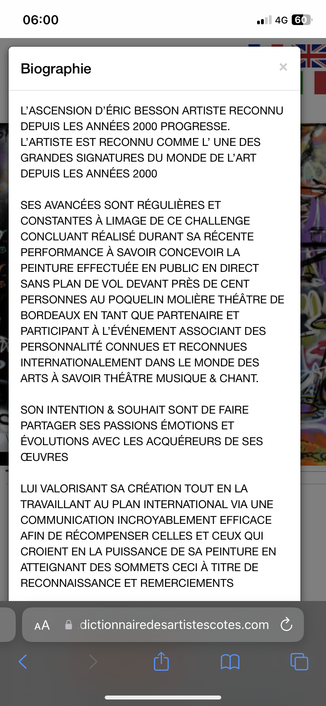 ÉRIC BESSON ARTISTE LEADER 
#art #artist #collectors #passion #artleadership #topworldart #artmaster #famousartist #master #grandesignature #France #Bordeaux #celebrities #international #leadership #Leader #famous #painter #artisteconnu #masterpiece #masterpieces #artcontemporain #artistebordelais #artistebordeaux 