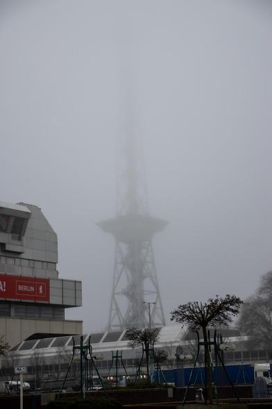 Berlin im Nebel, Fotografie auf einer Dienstreise nach Charlottenburg