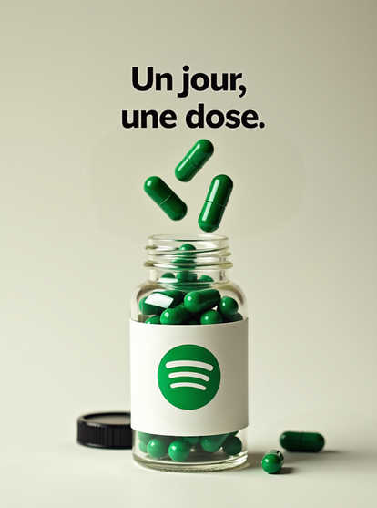 Fausse publicité sur Spotify générée par IA