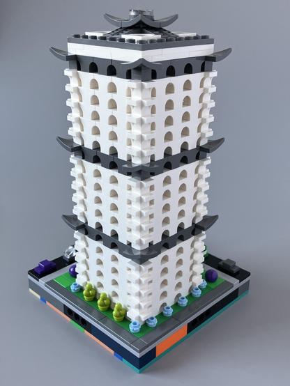 Rear view of the tower