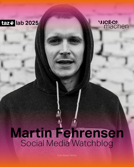 Ein Portraitfoto von Martin Fehrensen, Journalist beim Social Media Watchblog