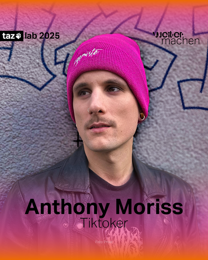 Ein Portraitfoto von Anthony Moriss, Tiktoker.