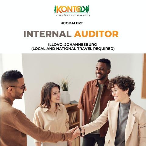 Internal Auditor (JB5239) at Kontak Recruitment in Illovo, JHB (travel required)
