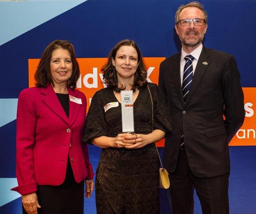 Iglika Nikolova-Stoupak, membre de Sémagramme et lauréate des Study UK Alumni Awards 2025 France, dans la catégorie Culture et créativité.