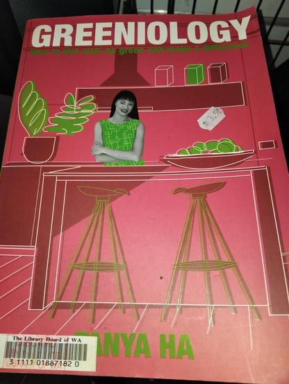 Book cover of Greeniology by Tanya Ha.
