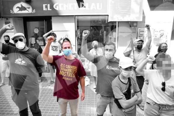Joan Llobet Garcia solía vestir la camiseta de la izquierda independentista con el lema "Las calles serán siempre nuestras". LA DIRECTA
