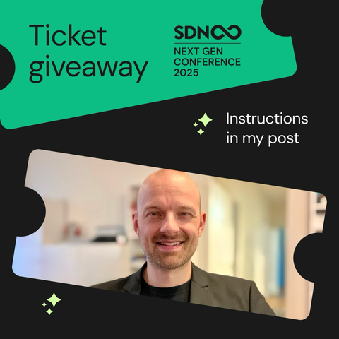 SDN Next Gen Conference 2025 free ticket giveaway by Wolfgang Bremer