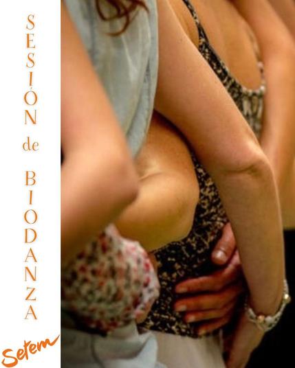 Cartel para difundir la sesión de biodanza que se celebra el sábado 5 de abril en SETEM
