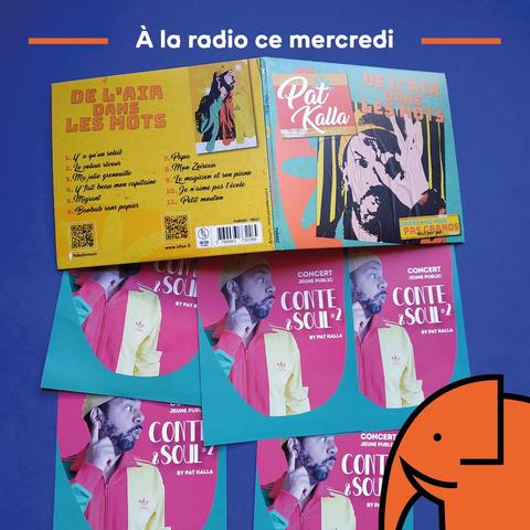 Le CD "De l'air dans les mots", de Pat Kalla