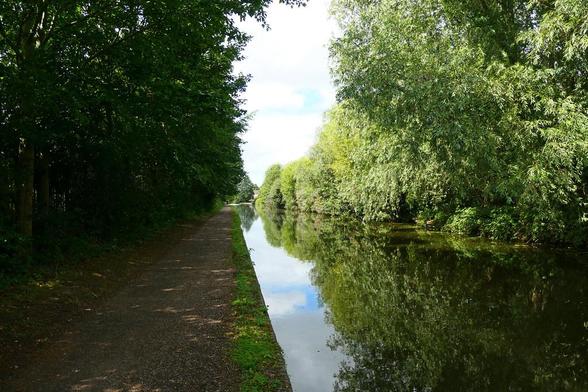 A photo titled "Birmingham and Fazeley Canal", taken near Berwood Common Bridge by amandabhslater on Flickr.