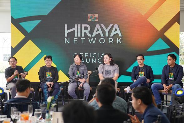 Eli F. Becislao, Managing Director of The BLOKC; Jay Consejo, Head of Events and Marketing of The BLOKC; Mark Hugh B. Neri, Country Lead of Hiraya Network; Thomas Chou, Head of Marketing, APAC & MENA of Aptos Foundation; Emerson Fonseca, CEO of The BLOKC; and Julius Fresco, Head of Growth and Partnership of The BLOKC.