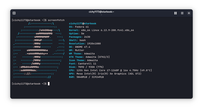 screenfetch