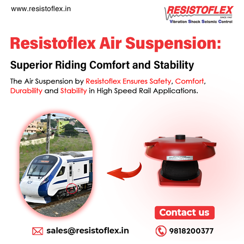 Resistoflex Air Suspension: Engineered Exclusively for High-Speed Railways, Delivering Superior Comfort, Stability, and Safety for Reliable Performance on Every Journey.
.
.
.
For more Info Connect with us:
📧 Email: sales@resistoflex.in
🌐Website: https://www.resistoflex.in/
.
.
.
.
#Resistoflex #AirSuspension #HighSpeedRail #RailwayTechnology #TrainSuspension #SmoothRide #SafetyFirst #EngineeringExcellence #RailwayInnovation #TravelWithComfort #SuspensionSystem #RailwaySolutions #PerformanceMatters