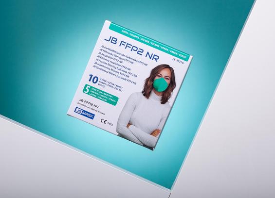 Produktfoto für Schutzmasken, Ambiente, schwebend
