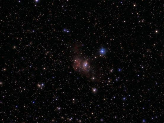 Bubble Nebula as seen by the Odyssey Pro. 