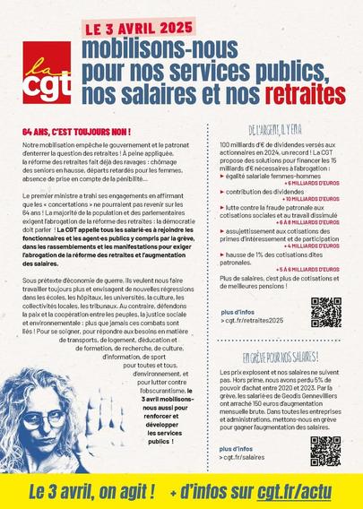 Le 03 avril 2025 🔴 Mobilisation !