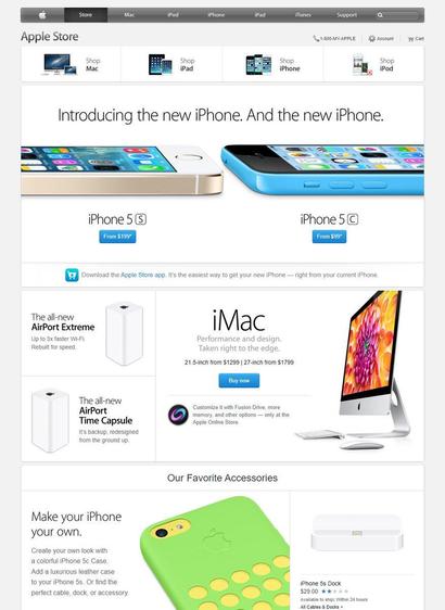 Old Apple website