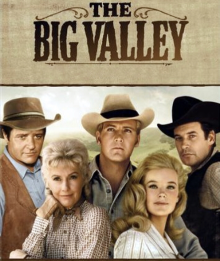 THE BIG VALLEY (1965-1969) poster with the 5 series leads