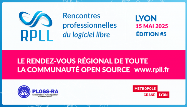 📢 Ne manquez pas #RPLL !

📅 Jeudi 15 mai 2025

📍 Hôtel de La Métropole, Métropole de Lyon

🌟 Conf : "@fnl@colter.social : les coulisses de la naissance" animée par @mfaure@pixelfed.social et @nicolasvivant@colter.social !
Découvrez comment ce collectif de responsables informatiques de collectivités territoriales a vu le jour. 

L'ADULLACT soutient activement cet événement organisé par @plossra_a@mamot.fr 

🔗 Programme complet : https://www.rpll.fr/2025-programme-des-conferences

#RPLL2025 #LogicielLibre #OpenSource #ADULLACT  #FNL