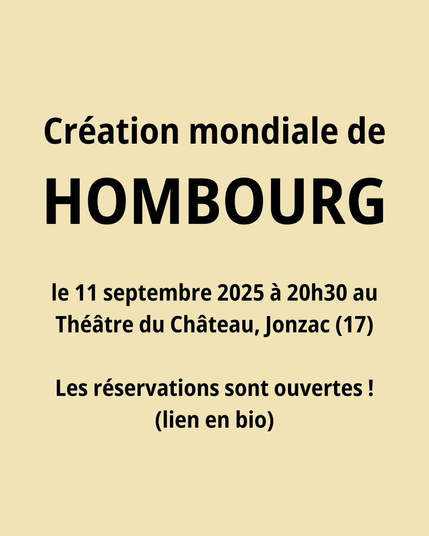 Hombourg le 11 septembre à Jonzac