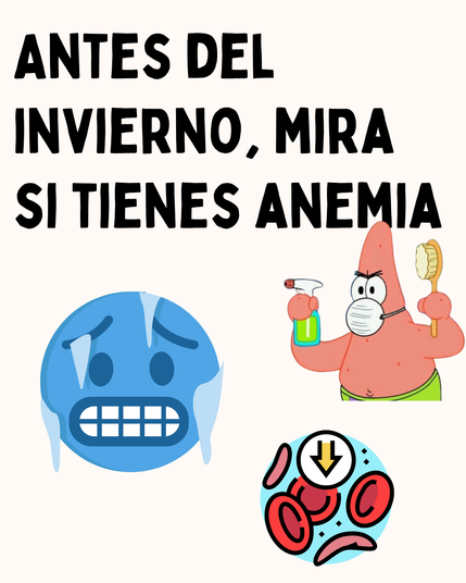 Antes del invierno, mira si tienes anemia 