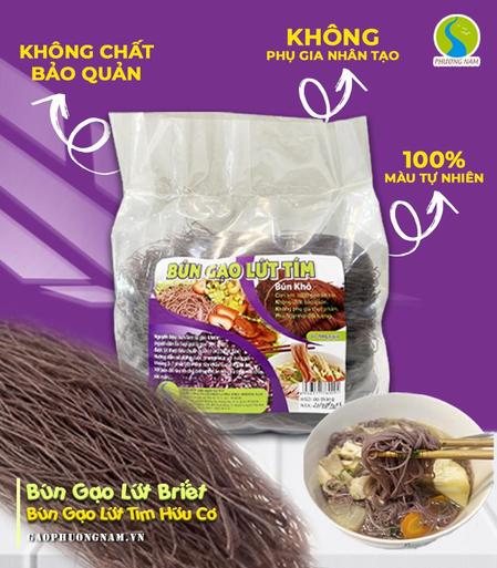 Bún gạo lứt tím