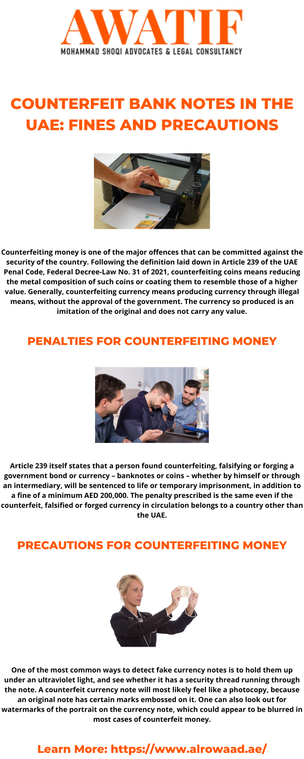 UAE Counterfeit Currency Laws | What You Need to Know| Alrowaad.ae