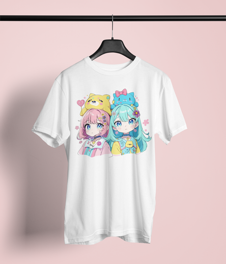 Kawaii Decora Anime Girls TShirt