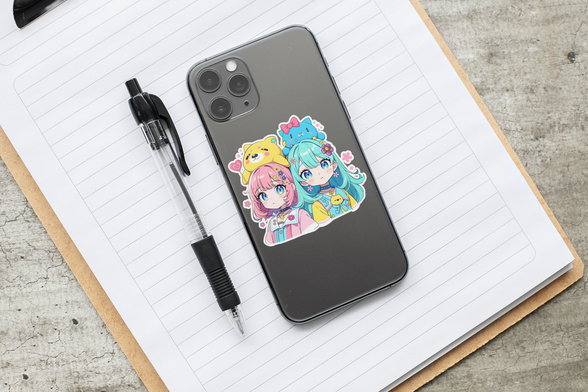 Kawaii Decora Anime Girls Sticker