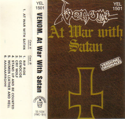 Cover of the Venom's album At War With Satan