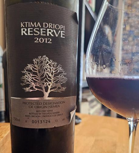 2012 Driopi Reserve from Tselepos in Nemea,Greece, all Agiorgitiko grape