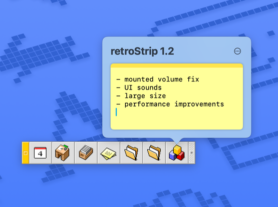 retroStrip macOS application window