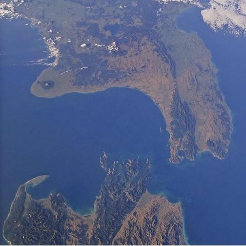 Space photography of New Zealand 