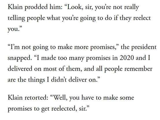 Biden thinking his second term would be a given. God America is such a special country.