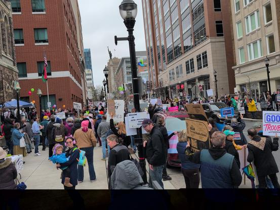Allentown HandsOff protest