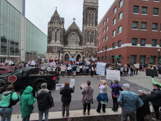 Allentown HandsOff protest