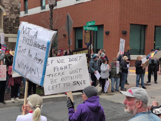 Allentown HandsOff protest