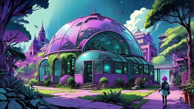 Greenhouse shaped as a dome