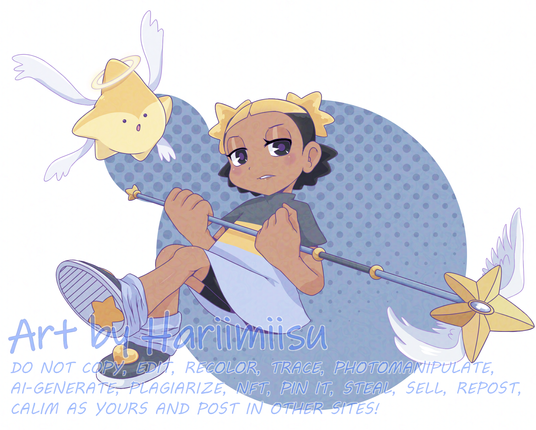 I made a drawing of Aika, 'cause I want to draw her that my desires to drawing come out on my head.