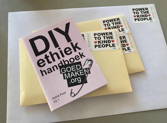 diy ethiek boekjes die op de post gaan