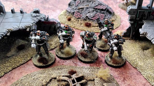 Enforcer Heavy Support Team for Firefight. 5 Enforcers, 4 of them with rocket launcher. 