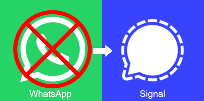 Hinweis: Wechselt von WhatsApp zu Signal, gerne weiterverwenden.
