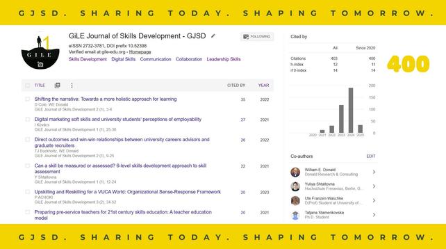Google Scholar Profile of GJSD - https://bit.ly/GScholar_GJSD
