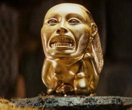 Golden fertility idol from raiders of the lost ark. 