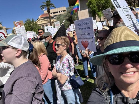 The crowd at the rally