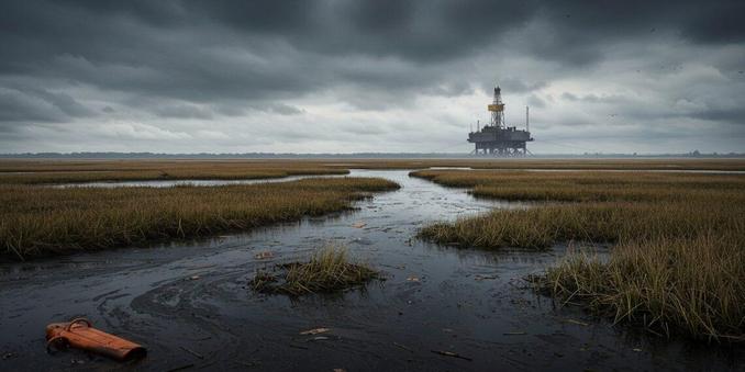 Des marais luxuriants, autrefois refuges de biodiversité, aujourd’hui noyés sous une eau polluée, abandonnés par ceux qui auraient dû les protéger.