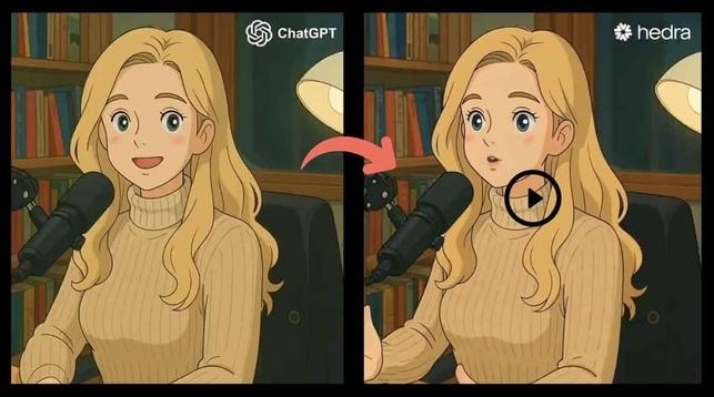 Want to create stunning Ghibli-style videos? With #AI tools like ChatGPT and Hedra, it’s easier than ever! Upload Ghibli-inspired image, add script, and let AI animate it with facial movements, gestures, and more. #Animation #GhibliStyle