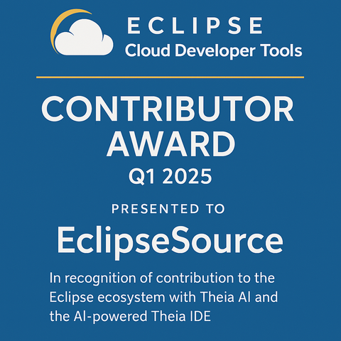 This is the official announcement text, with the logo of the Eclipse Cloud Dev Tool Working Group at the Eclipse Foundation, a nice cloud with an Eclipse behind it